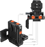 Smallrig Intelligent V-Mount Battery Adapter Plate Compatible with Arca-Swiss (5899)
