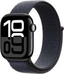 Apple Watch Series 10 GPS + Cellular 42 mm Jet Black Aluminium Case with Ink Sport Loop
