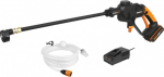 Worx Laetav akuvedel mobiilne pesumasin Hydroshot WG620E, koos akuga ja laadijaga, 6924328342571.