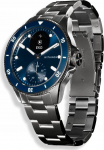 Withings Smartwatch Withings Withings Scanwatch Nova - zegarek z funkcją EKG, pomiarem pulsu, SPO2 i temperatury oraz mierzeniem aktywności fizycznej i snu (42mm, blue)