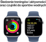 Apple Smartwatch Apple Watch 10 GPS 46mm Silver Alu M/L Niebieski  (MWWM3QC/A)