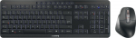 Cherry Klawiatura + mysz Cherry CHERRY Stream desktop ultimate klawiatura Dołączona myszka Dom/Biuro USB + RF Wireless + Bluetooth AZERTY francuski Czarny