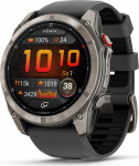 Garmin fēnix 8 Pro 3.56 cm (1.4") AMOLED 51 mm Digital 454 x 454 pixels Touchscreen Graphite, Titanium Wi-Fi GPS (satellite)