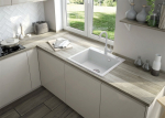 Deante Zlewozmywak Deante Zlewozmywak ANDANTE ALABASTER GRANIT + SPACE SAVER