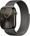 Apple Watch Series 10 GPS + Cellular 46 mm Slate Titanium Case with Slate Milanese Loop - S/M