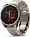 Garmin Fenix 8 3.56 cm (1.4") AMOLED 47 mm Digital 454 x 454 pixels Touchscreen Titanium Wi-Fi GPS (satellite)
