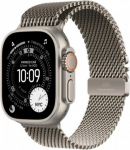 Apple Watch Ultra 3 GPS + Cellular 49mm Natural Titanium Case with Natural Titanium Milanese Loop - Small