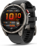 Garmin fēnix 8 Pro 3.56 cm (1.4") AMOLED 47 mm Digital 454 x 454 pixels Touchscreen Graphite, Titanium Wi-Fi GPS (satellite)