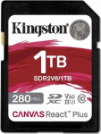 Kingston Karta Kingston Canvas React Plus SDXC 1 TB Class 10 UHS-II/U3 V60 (SDR2V6/1TB)