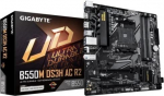 Gigabyte B550M DS3H AC R2 Motherboard - AMD Ryzen 5000 CPUs, 5+3 Phases VRM, up to 4733MHz DDR4 (O.C.), 1xPCIe 4.0 + 1xPCIe 3.0 M.2, Wi-Fi 5, 1GbE LAN, USB 3.2 Gen 1
