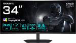 Gigabyte G34WQC2 34&rdquo; WQHD Curved Gaming Monitor - 3440 x 1440, 1500R, 200Hz, 1ms, 450 cd/m2, AMD FreeSync Premium, DisplayHDR 400, HDMI 2.0, Displayport 1.4