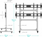 Onkron TV/VIDEO ACC FLOOR MOBILE ST./FSPRO2L22-S ONKRON