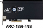 Areca Kontroler Areca Areca Raid Controller ARC-1886-4N8I 4x M.2 und 8-Port Tri Mode 1x SFF 8654 PCIe 4.0 x8 FH