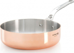 De Buyer Patelnia De Buyer De Buyer Prima Matera Saut&eacute; Pan Copper/steel 16cm straight ind.