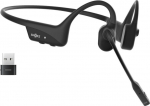Shokz OpenComm2 UC 2025 Upgrade Wireless Bluetooth Bone Conduction Videoconferencing Headset with USB-C Charging Port and USB-C adapter | 16 Hr Talk Time, 29m Wireless Range, 1 Hr Charge Time | Includes Noise Cancelling Boom Mic and Dongle, Black