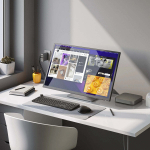 Alogic Monitor Alogic Alogic TFT 32'' Clarity Touch 4K 60Hz+Webcam+Fold stand+touch