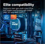 Crucial DIMM 32 GB DDR5-6400(2x 16 GB)Dual-Kit(schwarz, CP2K16G64C32U5B, Pro, INTEL XMP, AMD EXPO)