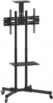 Techly Mobile TV stand for 37-70 inches 50 kg, two shelves