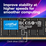 Crucial Pamięć do laptopa Crucial Notebooka DDR5 CSODIMM 16GB (1*16GB)/6400 CL52 (CT16G64C52CS5)