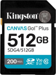 Kingston Technology Canvas Go! Plus 512GB SDXC Canvas Go Plus Gen4 200MB/s C10 UHS-I U3 V30
