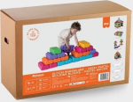 Marioinex &ldquo;brick&rdquo; building blocks, 33 pastel-coloured pieces