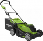 Greenworks Kosiarka akumulatorowa Greenworks 40V , 41cm  zestaw, ładowarka + 1 akumulator 4Ah (G40LM41K4)