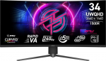 MSI MPG 346CQRF X24 computer monitor 86.4 cm (34") 3440 x 1440 pixels UltraWide Quad HD Black