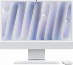 Apple iMac 24 inch: M4 10/10, 16GB, 256GB SSD - Silver