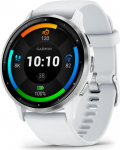 Garmin Venu 3 3.56 cm (1.4") AMOLED 45 mm Digital 454 x 454 pixels Touchscreen Silver, White Wi-Fi GPS (satellite)
