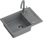 Quadron Kitchen with mixer GO SMART, TQ6244GSSZ, gray