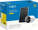 Tp-Link Camera Tapo TC85 Wireless Outdoor Security, 2K QHD 4MP, AI, Night Vision, IP66 + TP-Link Tapo Solar Panel 2.5W, IP66, Black EU White EU