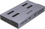 Unitek Disc Clone Station 4xM.2 SSD, USB4; S1243BGY01-E