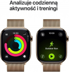 Apple Smartwatch Apple Watch 11 42 mm GPS + Cellular Milanese loop złoty tytan Zegarek Series 11 GPS+Cell MF8Y4ET/A (195950472479)