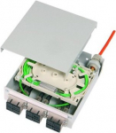 Telegrtner FO-Di DinR distr 6 LCD OM2 PT, pigtaile OM2, 12x G50/125 OM2, LC