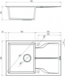 Deante Zlewozmywak Deante Andante Flush - 78 x 49 cm (ZQNS11F)