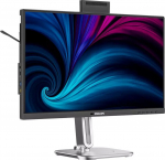 Philips Monitor Philips 24B2U4301H - 4000 Series - Monitor LED - 61 cm (24'') (23.8'' widoczny) - 1920 x 1080 full HD (1080p) @ 120 Hz - IPS - 1500:1 - HDMI, DisplayPort, USB-C - Głośniki - Srebrny, węglowy (24B2U4301H/