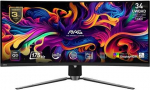 MSI Monitor MAG 341CQP QD-OLED 34 inches/QD-LED/UWQHD/Curved/175Hz/Black
