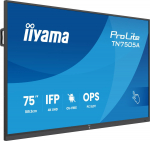 Iiyama Monitor iiyama iiyama TN7505A-B1AG signage display Interaktywny płaski panel 189,3 cm (74.5'') 500 cd/m&sup2; 4K Ultra HD Czarny Ekran dotykowy