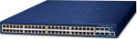 Planet PLANET SGS-6310-48P6XR łącza sieciowe Zarządzany L3 Gigabit Ethernet (10/100/1000) Obsługa PoE 1U Niebieski