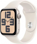 Apple Watch SE (2024) GPS 40mm Starlight Alu Case, Starlight Sport Strap S/M EU MXEF3