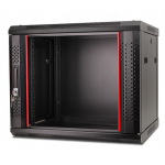 9U 19'' Pakabinama spinta/ 600 x 600 x 501mm/ Juoda/ Nesumontuota