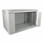 6U 19'' Pakabinama spinta/ 600 x 600 x 368mm/ Pilka/ Nesumontuota