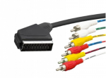 &Uuml;henduskaabel Scart-6RCA 1,5 m