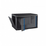 6U 19'' Pakabinama spinta/ 600 x 600 x 368mm/ Juoda/ Nesumontuota