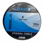 Koaksiaalkaabel must geeliga 100m PRO BASE PB690L-JB