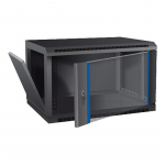 4U 19'' Pakabinama spinta/ 600 x 450 x 235mm/ Juoda/ Nesumontuota