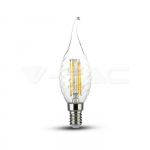 LED-pirn - 4W Filament E14 Twist Candle Tail 4500