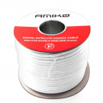 Koaksiaalkaabel 100m Amiko RG6W100CCS40DS REEL