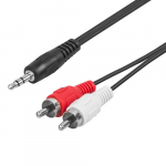 &Uuml;henduskaabel 2RCA x Mini Jack 3.5mm 1.5m