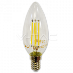 LED-pirn - 4W Filament E14 K&uuml;&uuml;nal 2700K